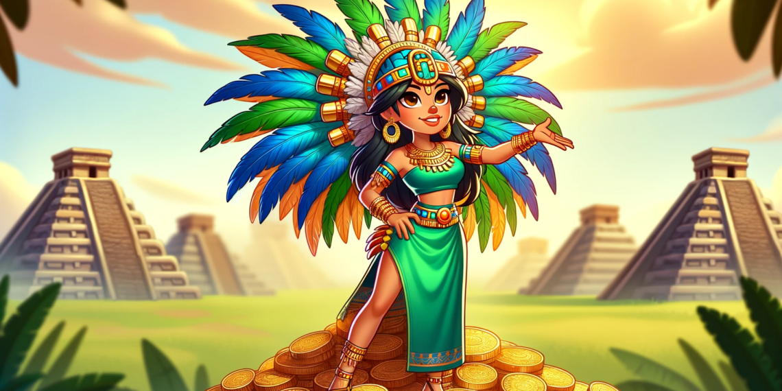 PGBET Viral Treasures of Aztec Illustration